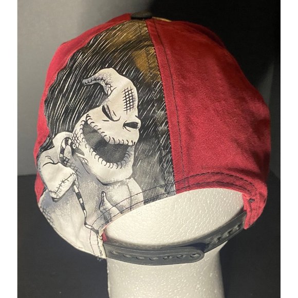 Nightmare Before Christmas Jack Skellington Hat Red Adjustable Cap Disney Parks - Picture 3 of 5